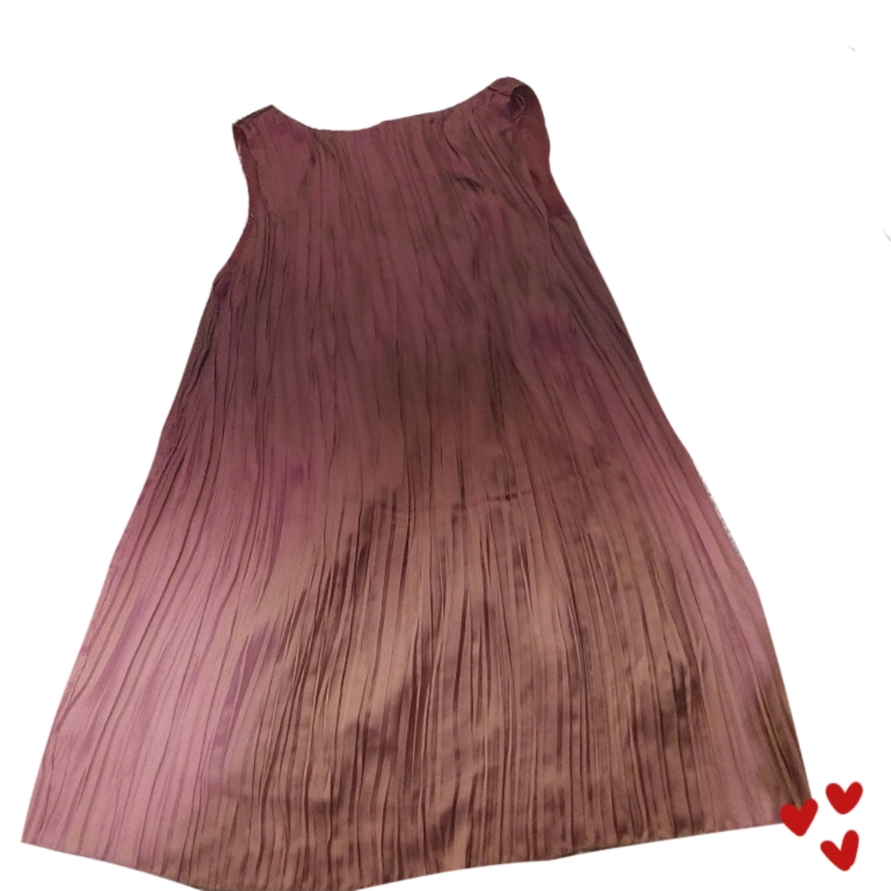 🥀zara ombre maroon smock dress